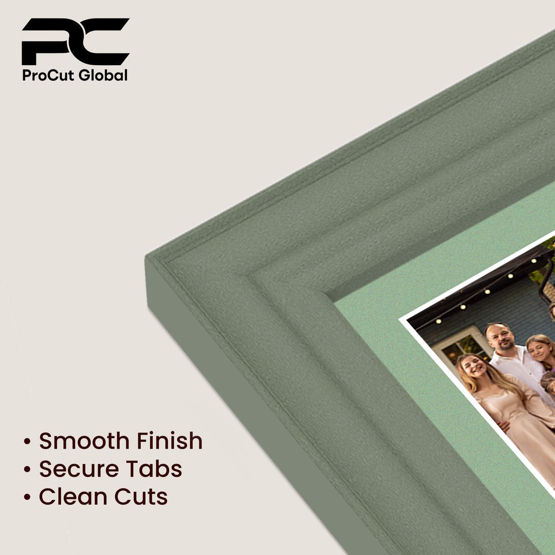 16x8" Classic Green Multi Aperture Photo Frame - Fits 7x5" (x3) Photos | Collage Frame thumbnail 7