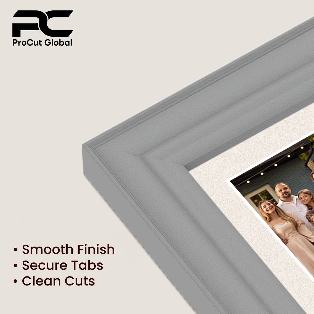 16x8" Light Grey Classic Multi Aperture Photo Frame - Fits 7x5" (x3) Photos | Collage Frame thumbnail 7