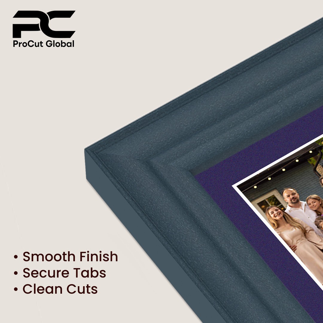 16x8" Classic Navy Blue Multi Aperture Photo Frame - Fits 7x5" (x3) Photos | Collage Frame thumbnail 7