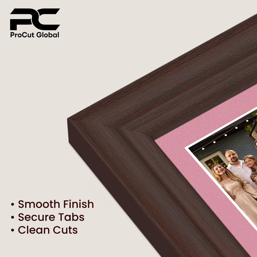 16x8" Rose Wood Classic Multi Aperture Photo Frame - Fits 7x5" (x3) Photos | Collage Frame thumbnail 7