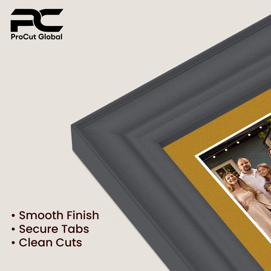 20x14" Dark Grey Classic Multi Aperture Photo Frame - Fits A4 (x2) Photos | Collage Frame thumbnail 7