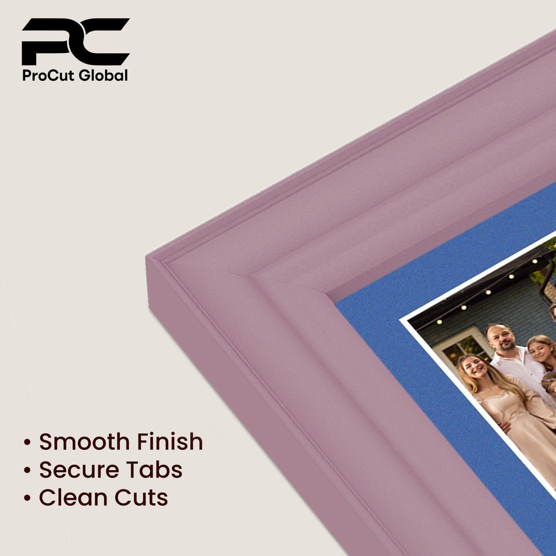 20x14" Pastel Pink Classic Multi Aperture Photo Frame Holds A4 (x2) Photos With Pacific Blue Mount | Modern Collage Frame thumbnail 7