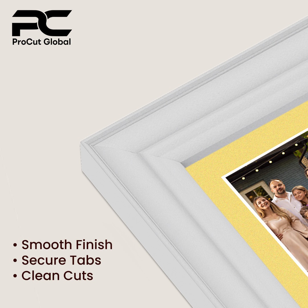 20x14" White Classic Multi Aperture Photo Frame Holds A4 (x2) Photos With Primrose Mount | Modern Collage Frame thumbnail 7