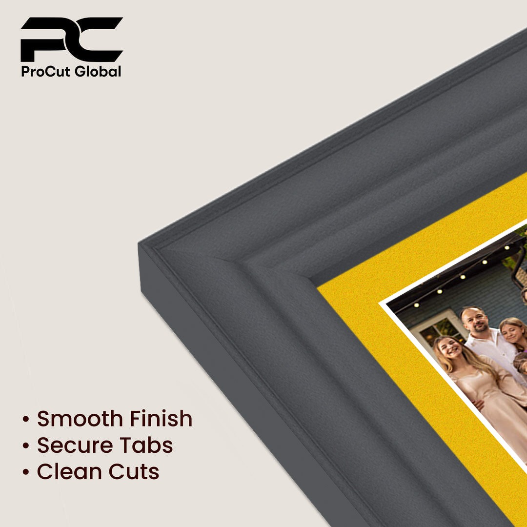 26x8" Dark Grey Classic Multi Aperture Photo Frame - Fits 6x4" (x5) Photos | Collage Frame thumbnail 7