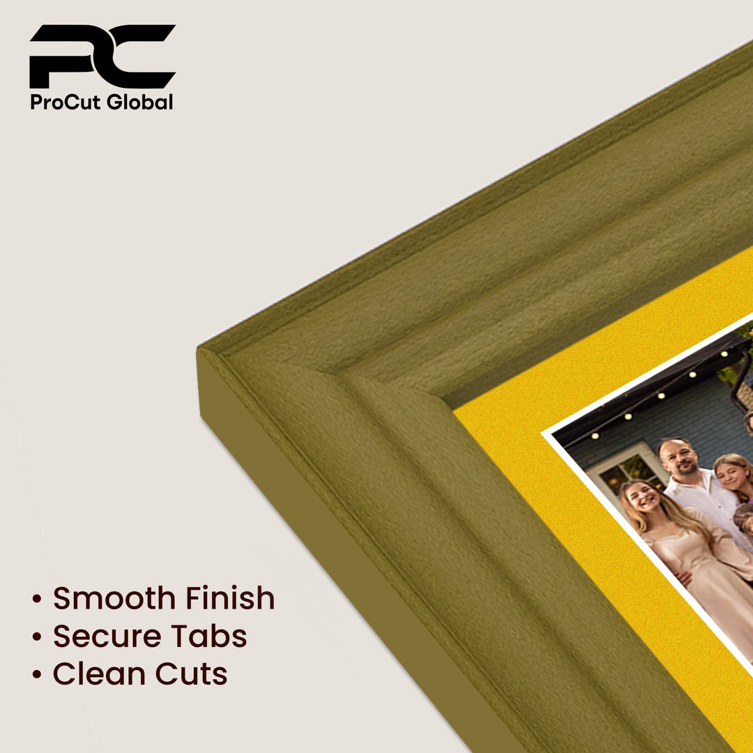 26x8" Classic Gold Multi Aperture Photo Frame - Fits 6x4" (x5) Photos | Collage Frame thumbnail 7