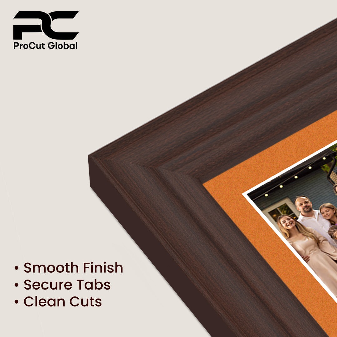 26x8" Rose Wood Classic Multi Aperture Photo Frame - Fits 6x4" (x5) Photos | Collage Frame thumbnail 7