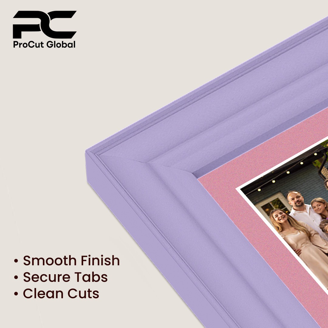 40x20cm Purple Classic Multi Aperture Photo Frame Holds 6x4" (x3) Photos With Dusty Rose Mount | Modern Collage Frame thumbnail 7