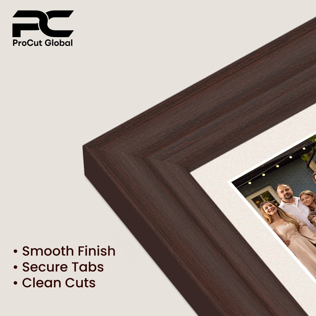 40x20cm Rose Wood Classic Multi Aperture Photo Frame Holds 6x4" (x3) Photos With Antique White Mount | Modern Collage Frame thumbnail 7