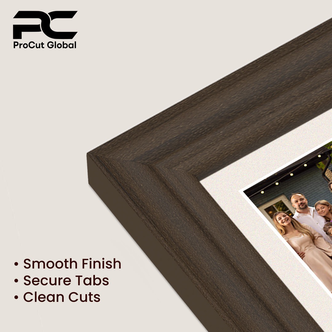 40x20cm Walnut Classic Multi Aperture Photo Frame Holds 6x4" (x3) Photos With Antique White Mount | Modern Collage Frame thumbnail 7