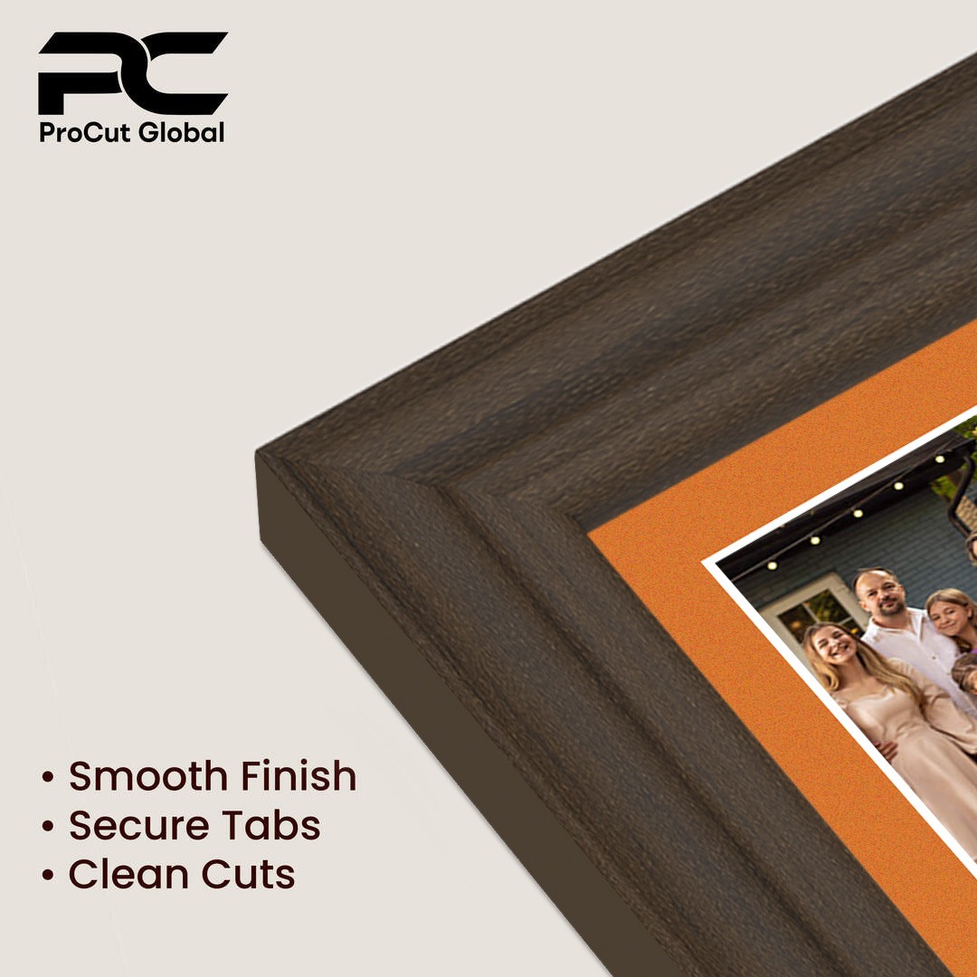 40x20cm Walnut Classic Multi Aperture Photo Frame - Fits 6x4" (x3) Photos | Collage Frame thumbnail 7