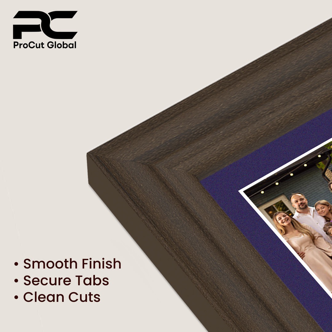 40x20cm Walnut Classic Multi Aperture Photo Frame - Fits 6x4" (x3) Photos | Collage Frame thumbnail 7