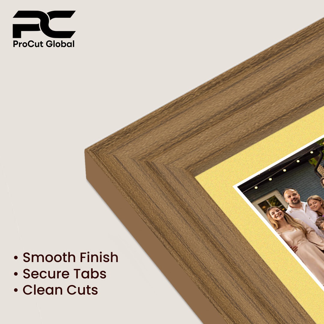 50x20cm Classic Oak Multi Aperture Photo Frame - Fits 6x4" (x4) Photos | Collage Frame thumbnail 7