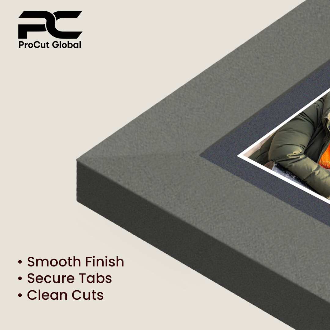 16x8" Dark Grey Sleek Multi Aperture Photo Frame - Fits 7x5" (x3) Photos | Collage Frame thumbnail 7