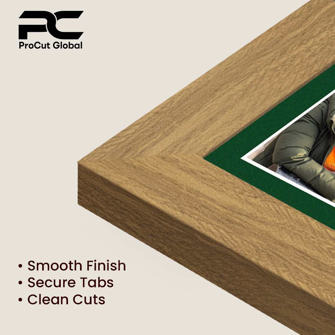 16x8" Oak Sleek Multi Aperture Photo Frame - Fits 7x5" (x3) Photos | Collage Frame thumbnail 7
