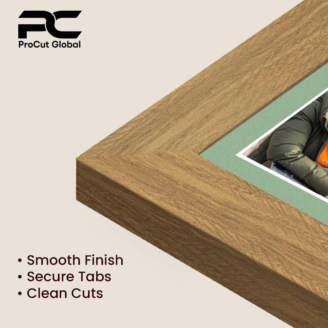 26x8" Sleek Oak Multi Aperture Photo Frame - Fits 6x4" (x5) Photos | Collage Frame thumbnail 7