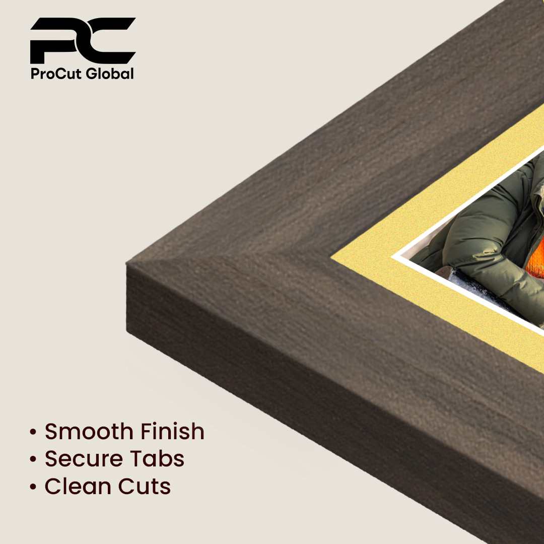 26x8" Walnut Sleek Multi Aperture Photo Frame Holds 6x4" (x5) Photos With Primrose Mount | Modern Collage Frame thumbnail 7