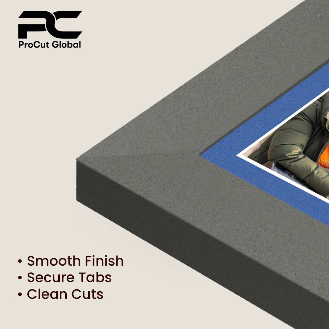40x20cm Dark Grey Sleek Multi Aperture Photo Frame - Fits 6x4" (x3) Photos | Collage Frame thumbnail 7