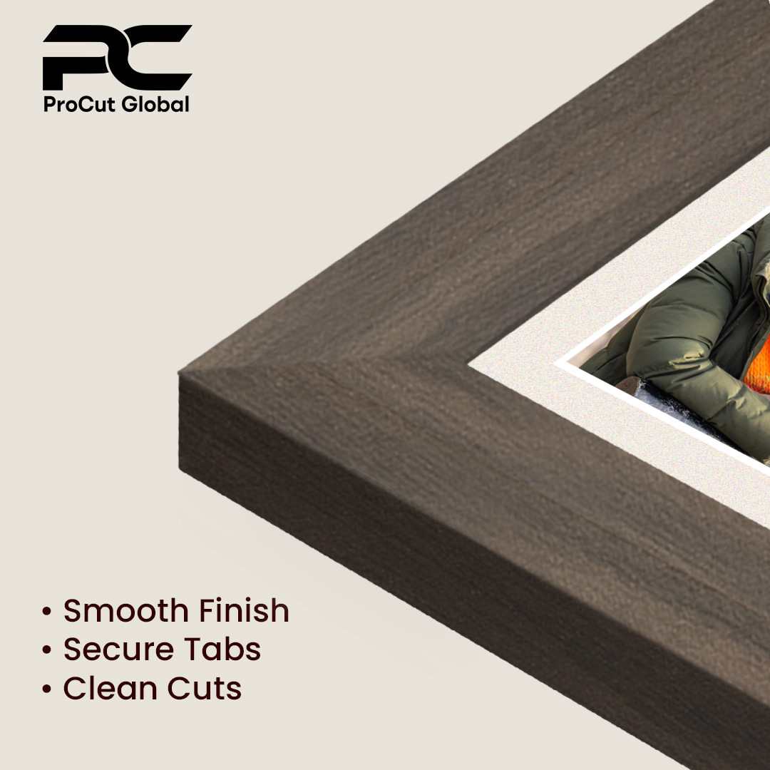 40x20cm Walnut Sleek Multi Aperture Photo Frame - Fits 6x4" (x3) Photos | Collage Frame thumbnail 7
