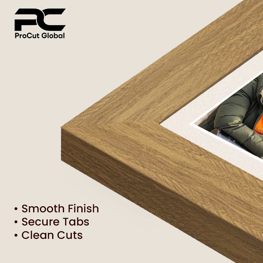 50x20cm Oak Sleek Multi Aperture Photo Frame - Fits 6x4" (x4) Photos | Collage Frame thumbnail 7
