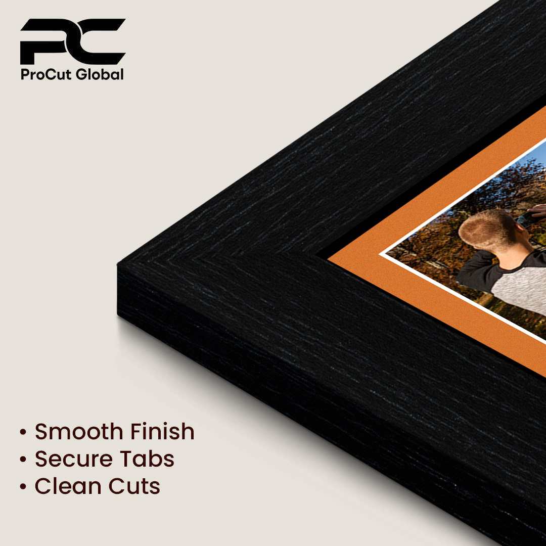 12x12" Black Modern Multi Aperture Photo Frame - Fits 6x4" (x4) Photos | Collage Frame thumbnail 7