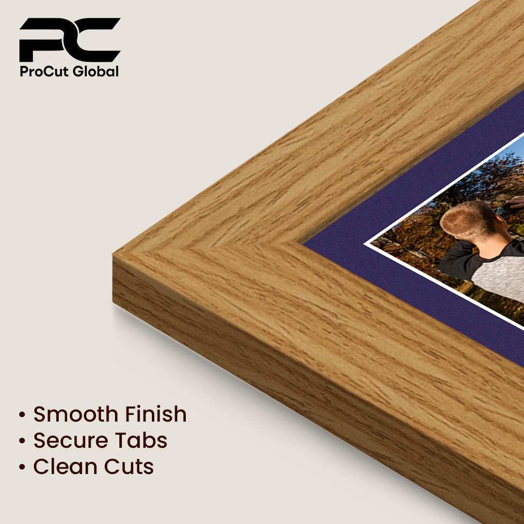 12x12" Modern Light Oak Multi Aperture Photo Frame - Fits 6x4" (x4) Photos | Collage Frame thumbnail 7