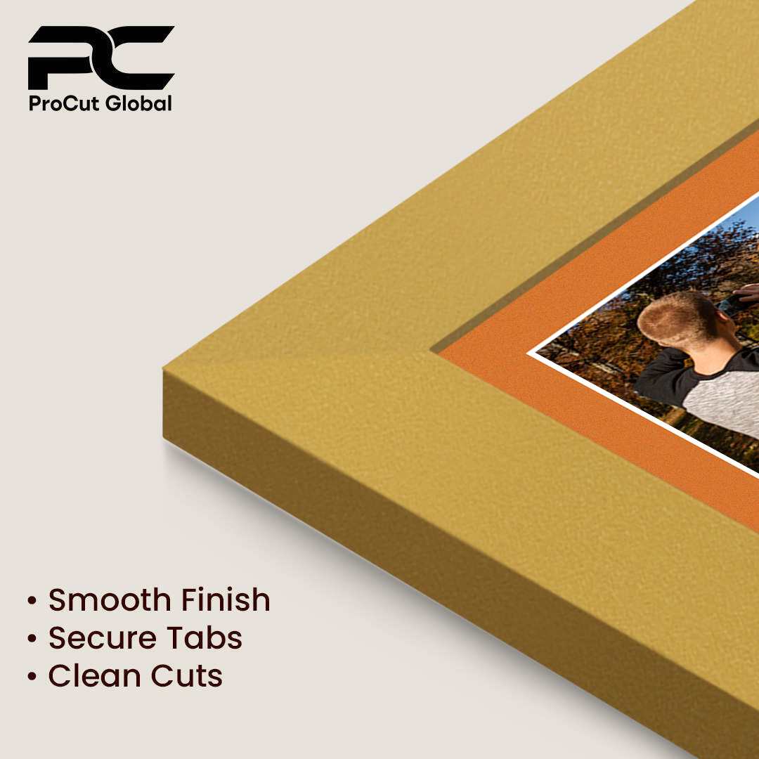 12x12" Modern Mustard Yellow Multi Aperture Photo Frame - Fits 6x4" (x4) Photos | Collage Frame thumbnail 7