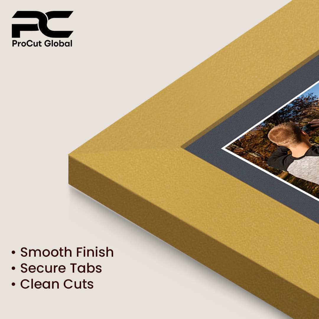 12x12" Mustard Yellow Modern Multi Aperture Photo Frame - Fits 6x4" (x4) Photos | Collage Frame thumbnail 7