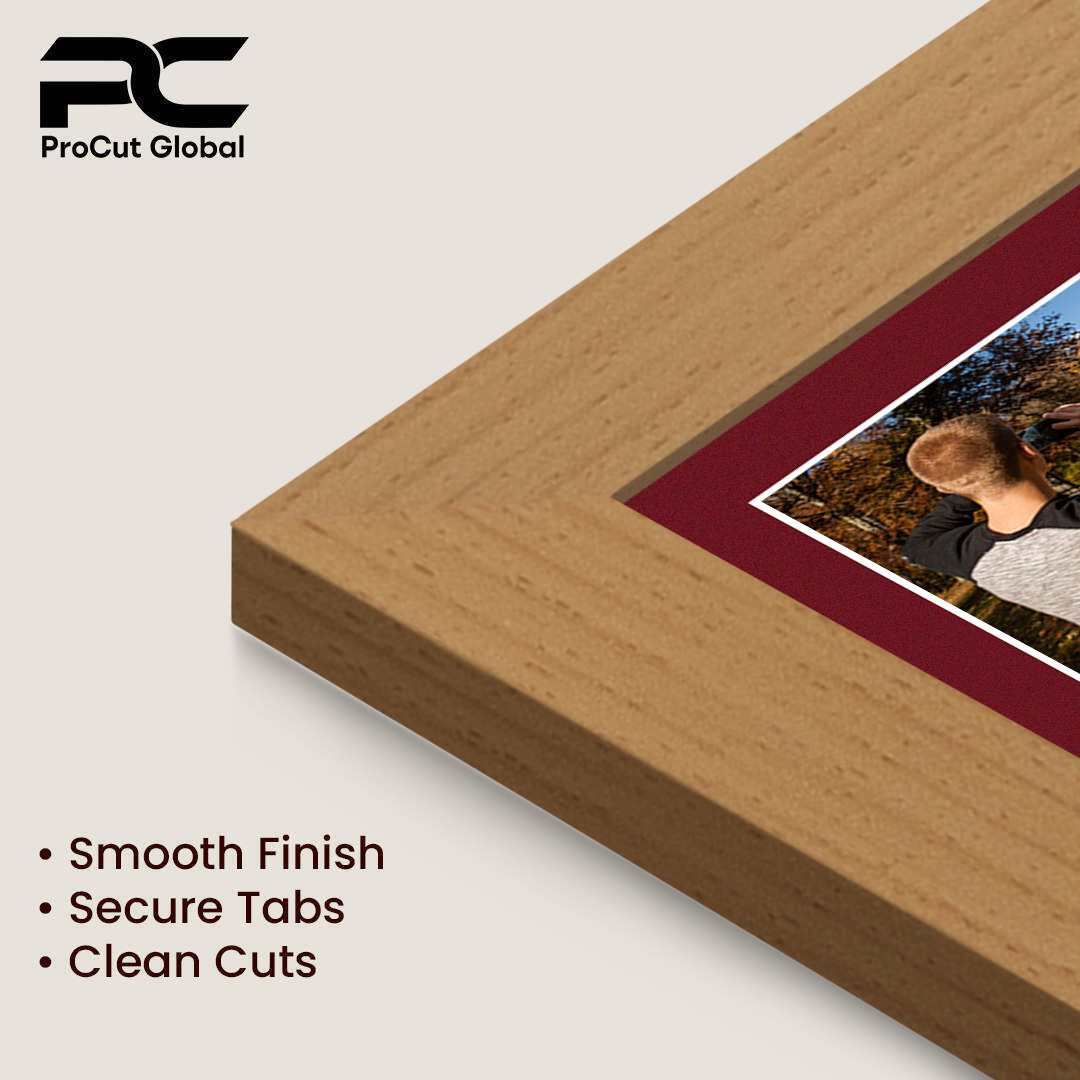 16x8" Country Pine Modern Multi Aperture Photo Frame - Fits 7x5" (x3) Photos | Collage Frame thumbnail 7