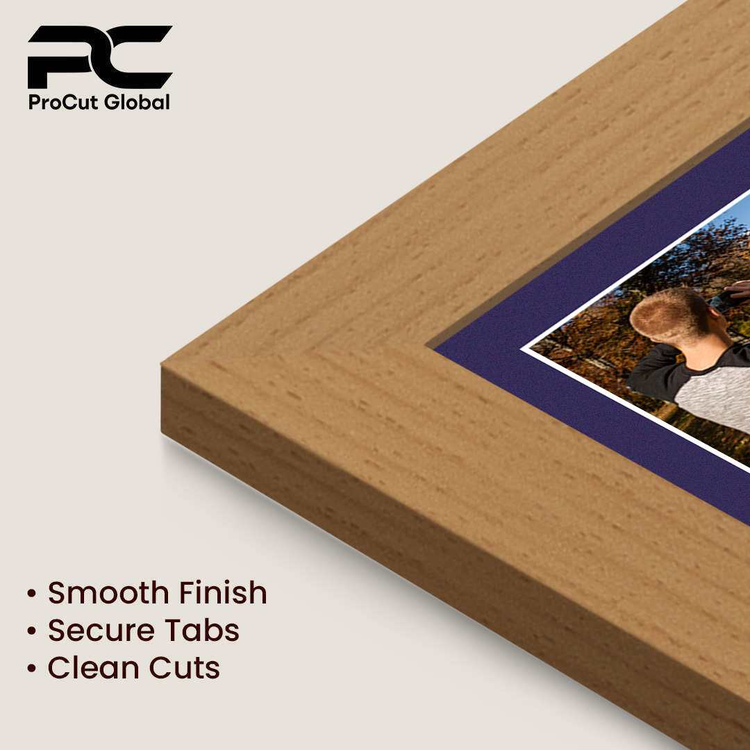 16x8" Country Pine Modern Multi Aperture Photo Frame - Fits 7x5" (x3) Photos | Collage Frame thumbnail 7