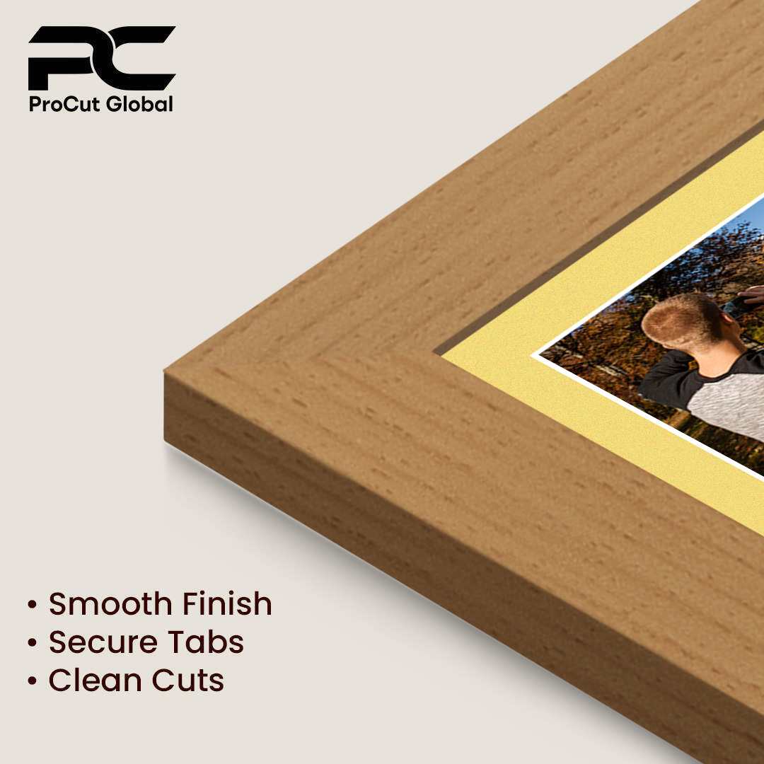 16x8" Country Pine Modern Multi Aperture Photo Frame - Fits 7x5" (x3) Photos | Collage Frame thumbnail 7