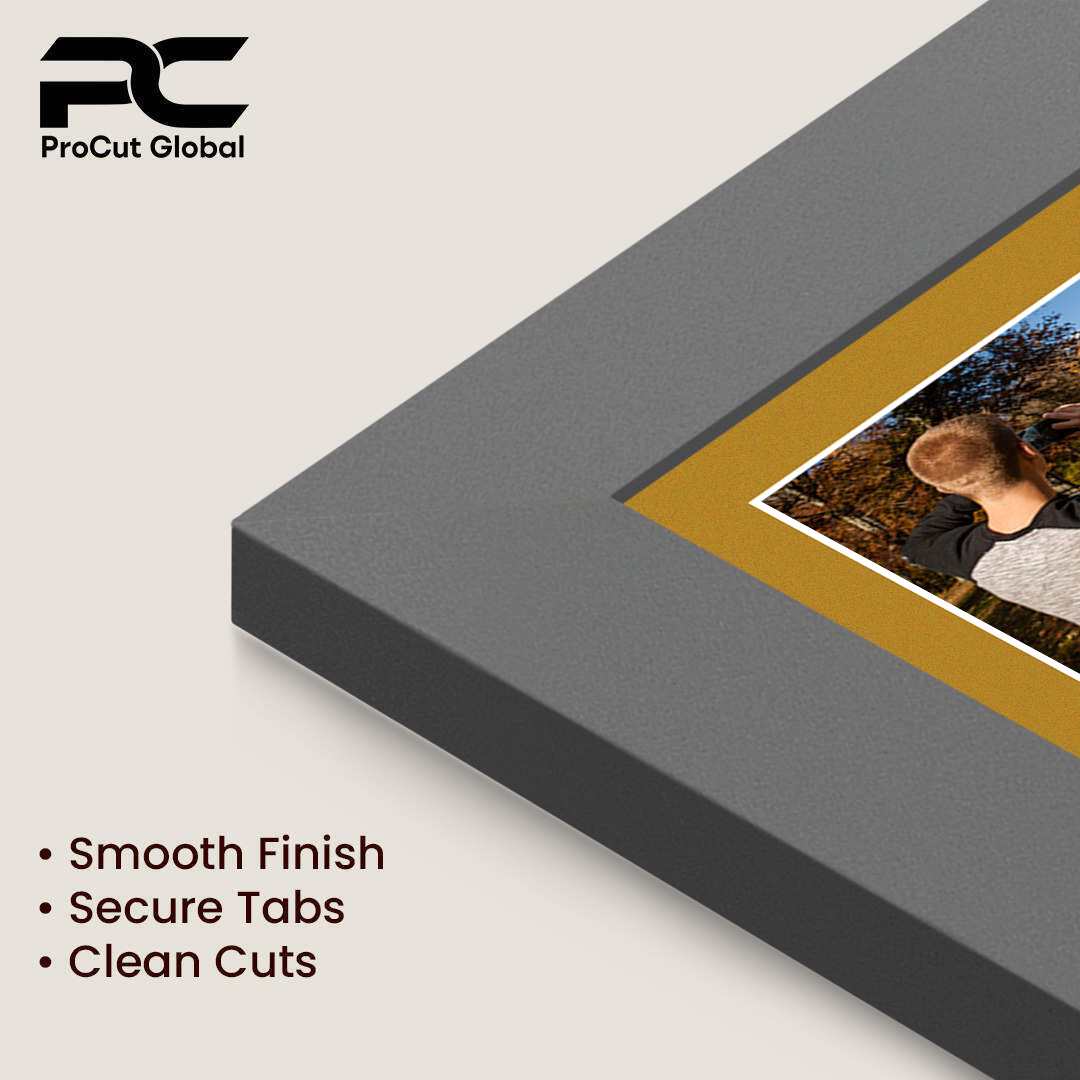 16x8" Dark Grey Modern Multi Aperture Photo Frame - Fits 7x5" (x3) Photos | Collage Frame thumbnail 7