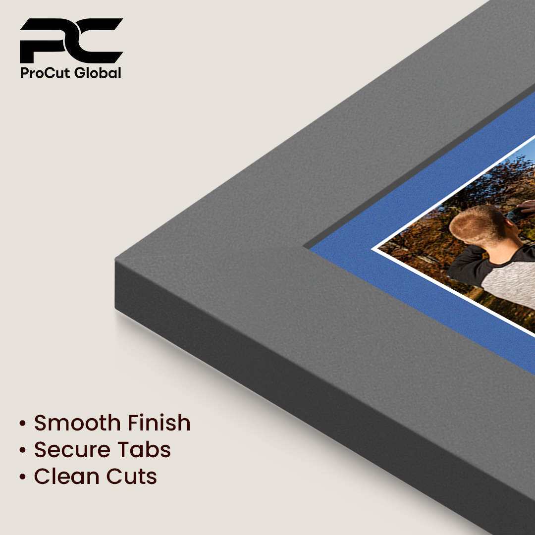 16x8" Dark Grey Modern Multi Aperture Photo Frame - Fits 7x5" (x3) Photos | Collage Frame thumbnail 7
