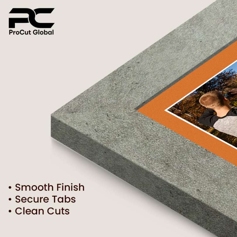 16x8" Grey Marble Modern Multi Aperture Photo Frame - Fits 7x5" (x3) Photos | Collage Frame thumbnail 7