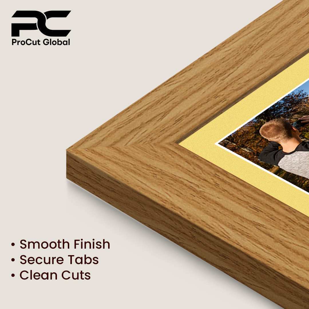 16x8" Modern Light Oak Multi Aperture Photo Frame - Fits 7x5" (x3) Photos | Collage Frame thumbnail 7
