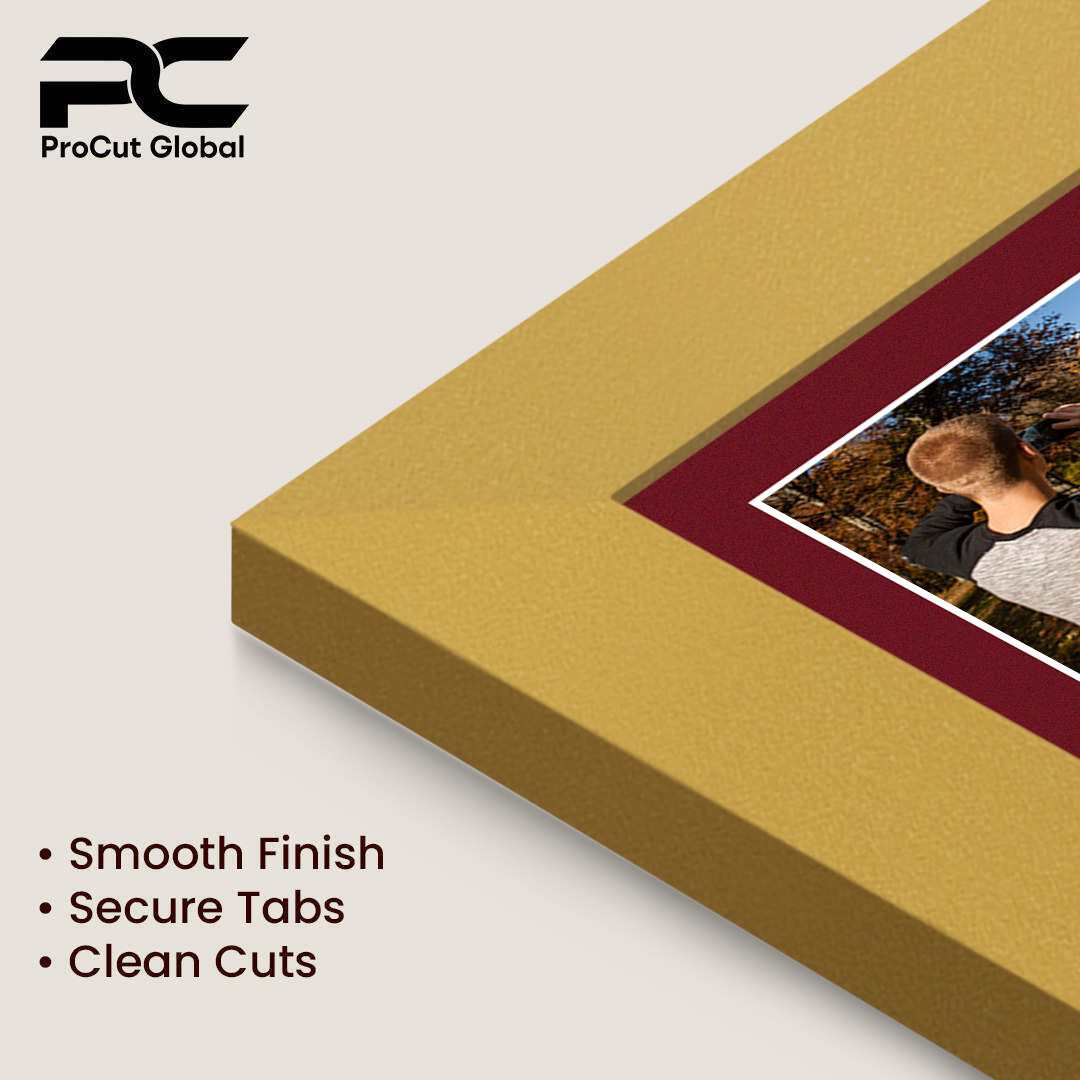 16x8" Mustard Yellow Modern Multi Aperture Photo Frame - Fits 7x5" (x3) Photos | Collage Frame thumbnail 7