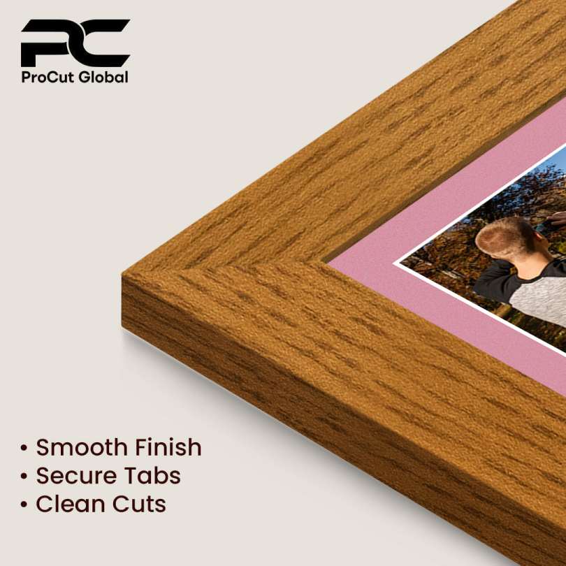 16x8" Modern Oak Multi Aperture Photo Frame - Fits 7x5" (x3) Photos | Collage Frame thumbnail 7