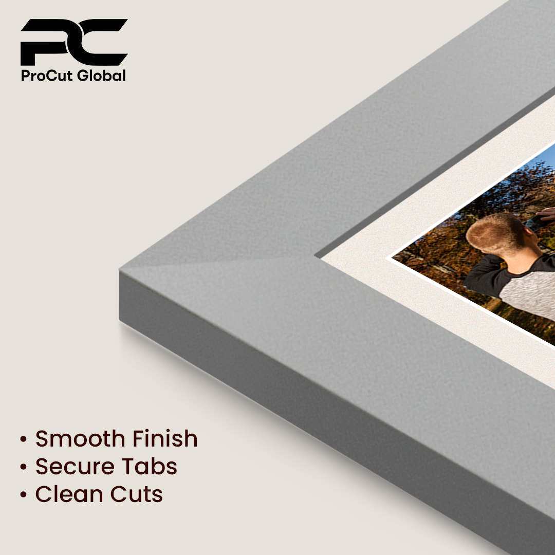 16x8" Silver Modern Multi Aperture Photo Frame Holds 7x5" (x3) Photos With Antique White Mount | Modern Collage Frame thumbnail 7