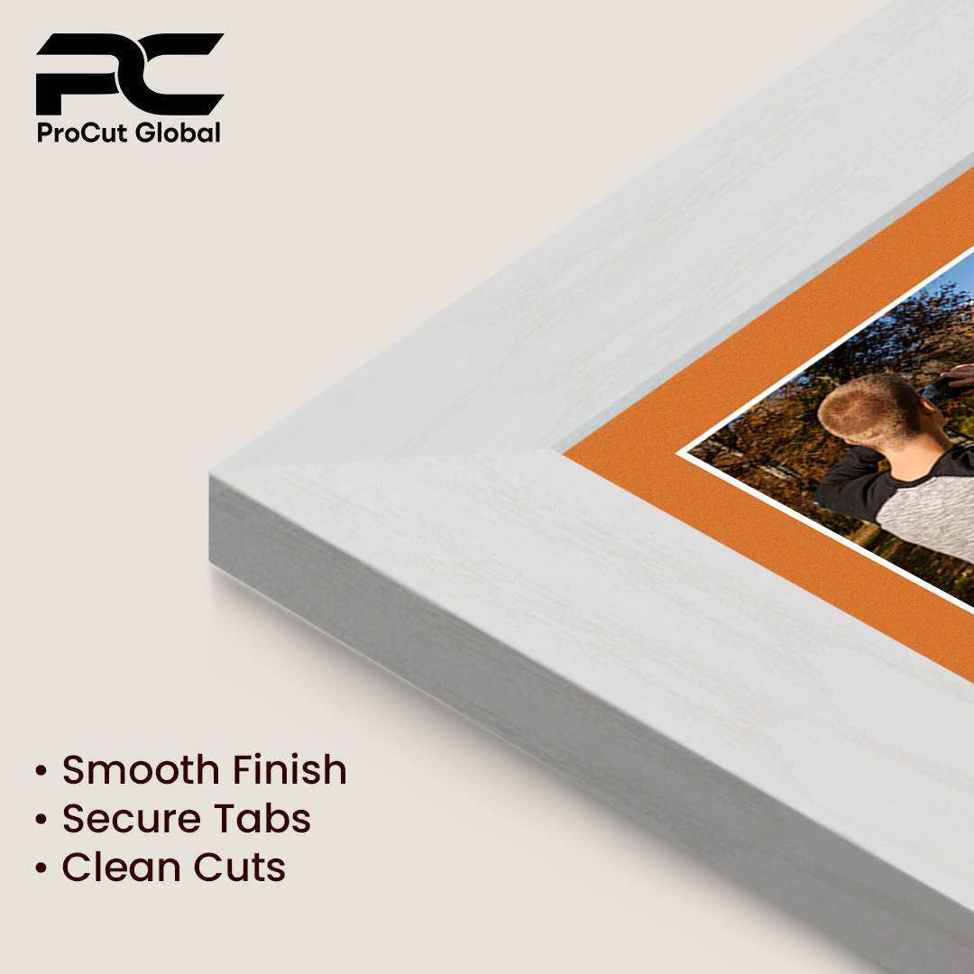 16x8" Ash White Modern Multi Aperture Photo Frame - Fits 7x5" (x3) Photos | Collage Frame thumbnail 7