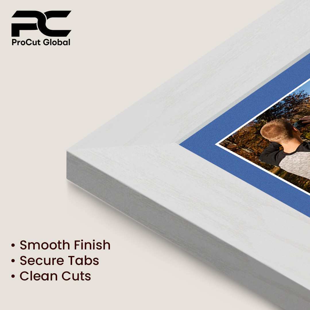 16x8" Modern Ash White Multi Aperture Photo Frame - Fits 7x5" (x3) Photos | Collage Frame thumbnail 7