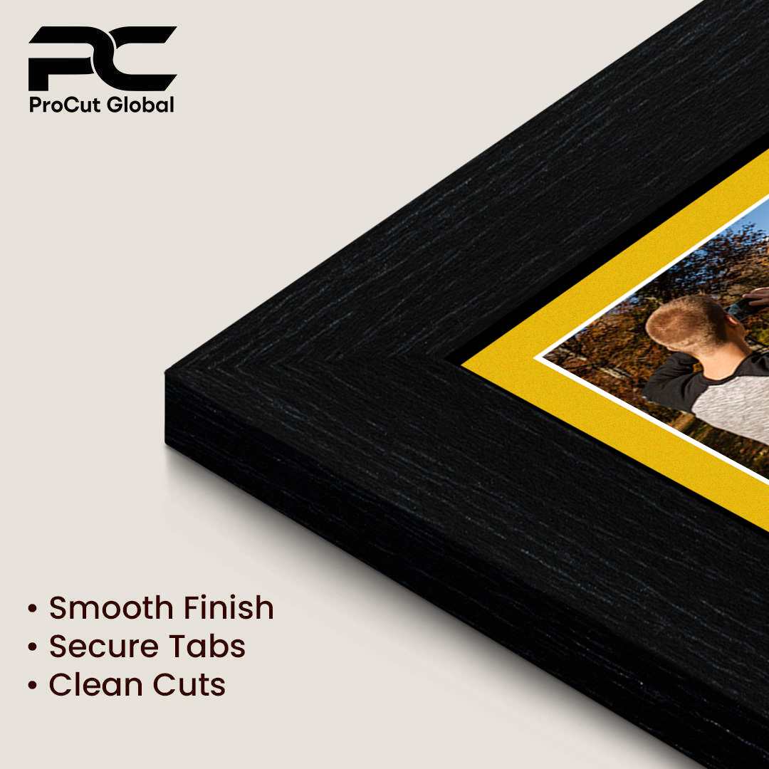 20x14" Black Modern Multi Aperture Photo Frame - Fits A4 (x2) Photos | Collage Frame thumbnail 7