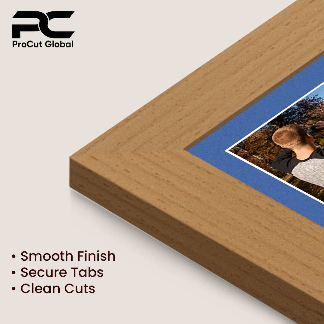 20x14" Country Pine Modern Multi Aperture Photo Frame - Fits A4 (x2) Photos | Collage Frame thumbnail 7