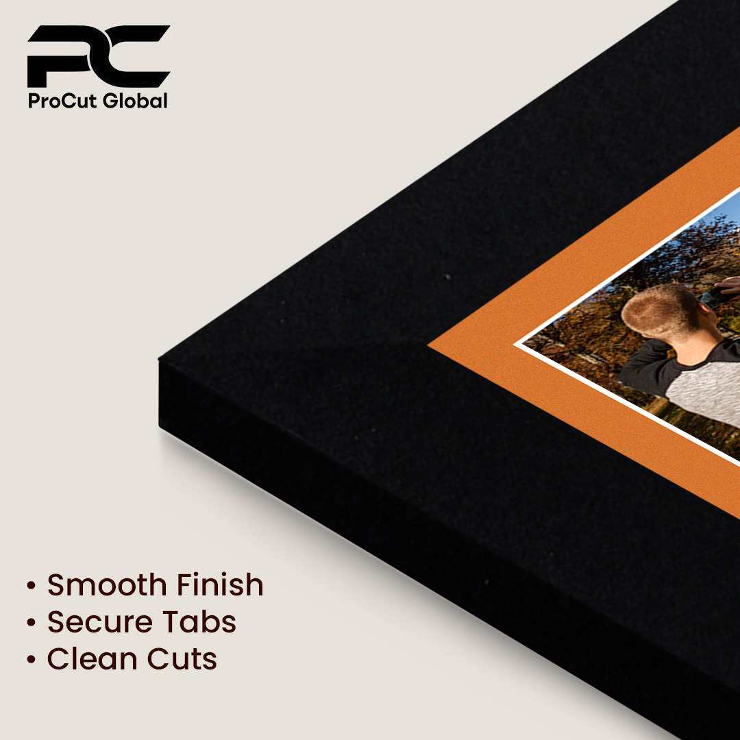 20x14" Modern Mat Black Multi Aperture Photo Frame - Fits A4 (x2) Photos | Collage Frame thumbnail 7