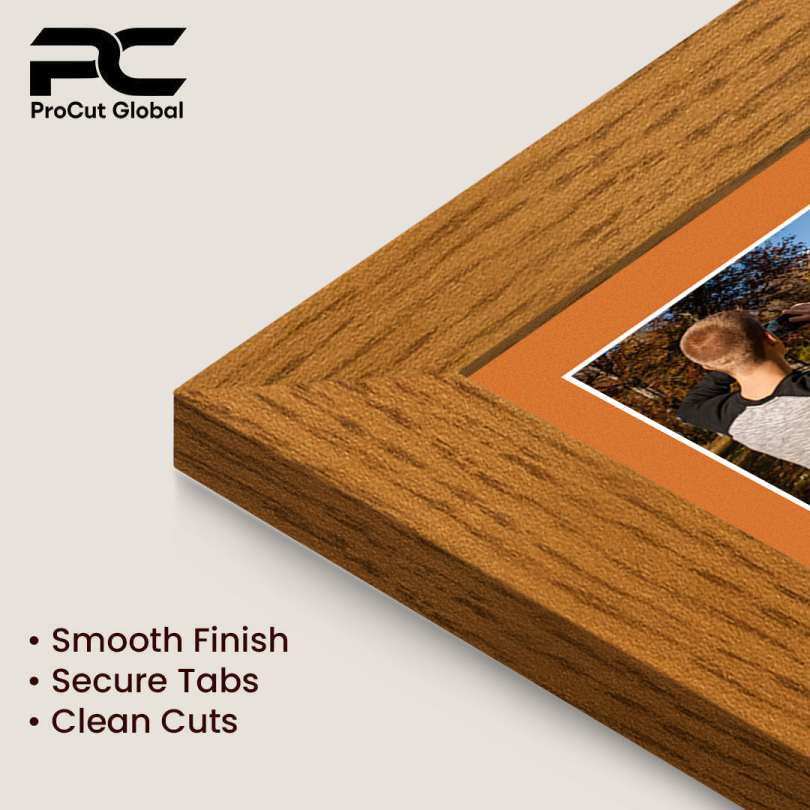 20x14" Modern Oak Multi Aperture Photo Frame - Fits A4 (x2) Photos | Collage Frame thumbnail 7