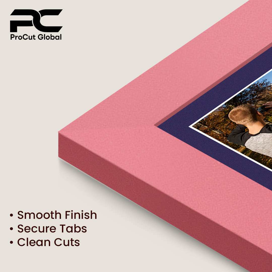 20x14" Pastel Pink Modern Multi Aperture Photo Frame - Fits A4 (x2) Photos | Collage Frame thumbnail 7