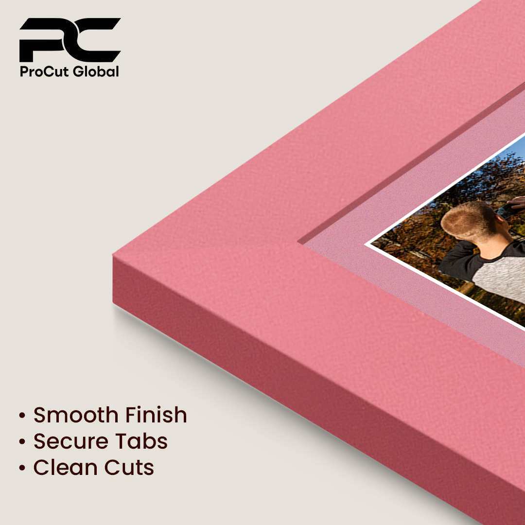 20x14" Modern Pastel Pink Multi Aperture Photo Frame - Fits A4 (x2) Photos | Collage Frame thumbnail 7