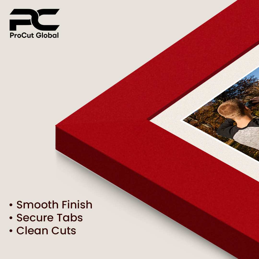 20x14" Red Modern Multi Aperture Photo Frame - Fits A4 (x2) Photos | Collage Frame thumbnail 7