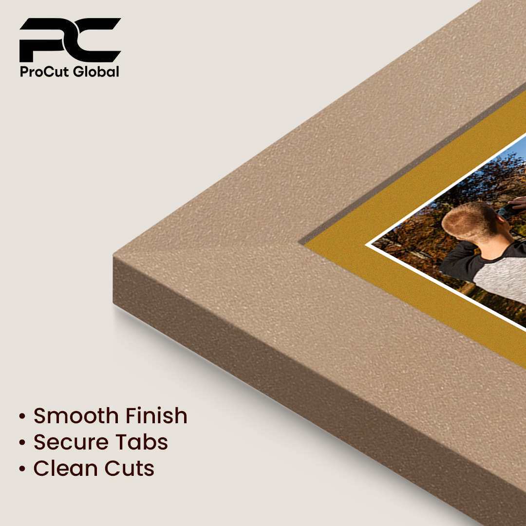 20x14" Rose Gold Modern Multi Aperture Photo Frame Holds A4 (x2) Photos With Antique Gold Mount | Modern Collage Frame thumbnail 7