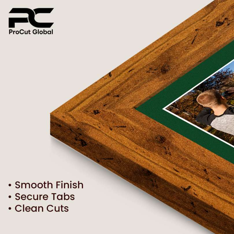 20x14" Rustic Oak Modern Multi Aperture Photo Frame - Fits A4 (x2) Photos | Collage Frame thumbnail 7