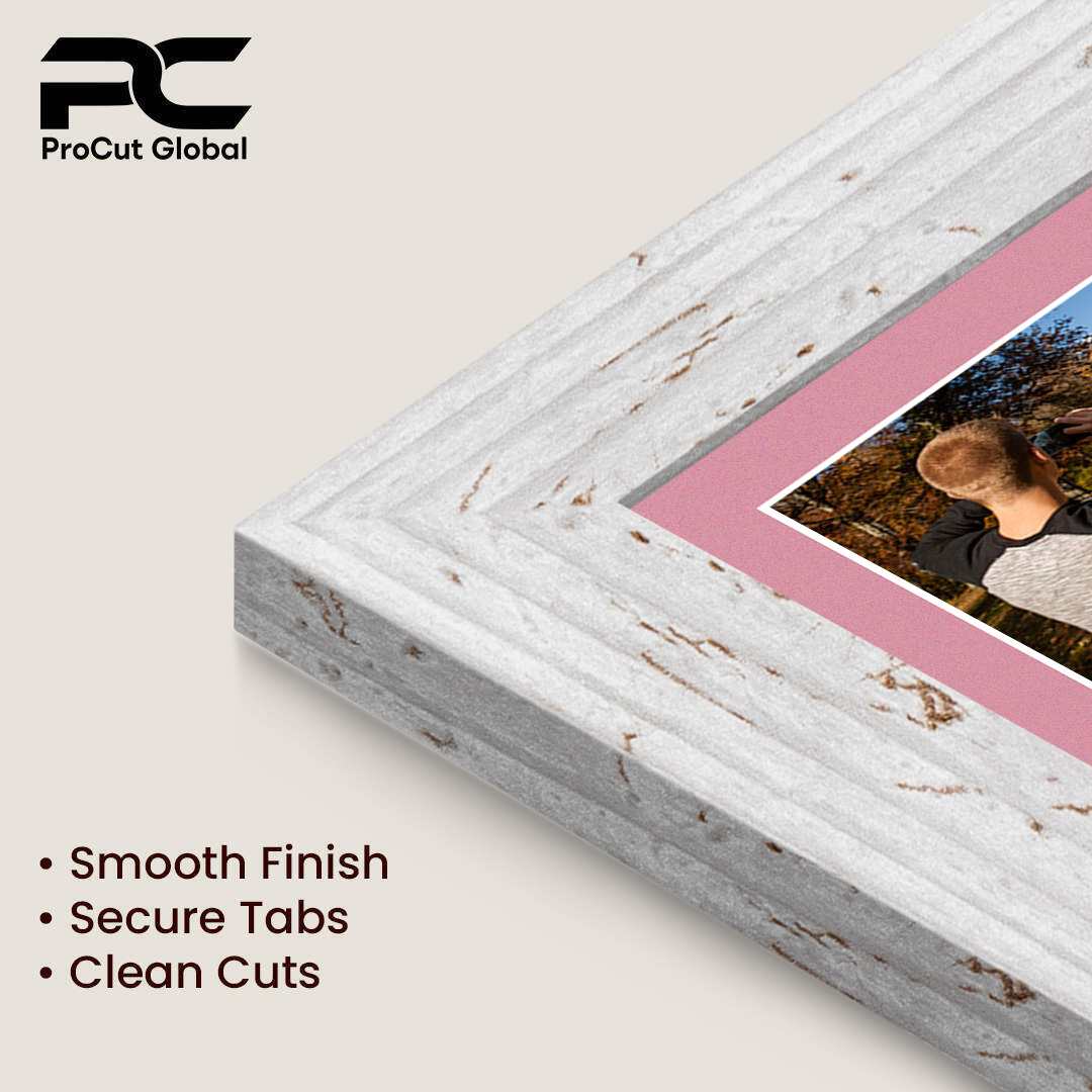 20x14" White Rustic Modern Multi Aperture Photo Frame - Fits A4 (x2) Photos | Collage Frame thumbnail 7