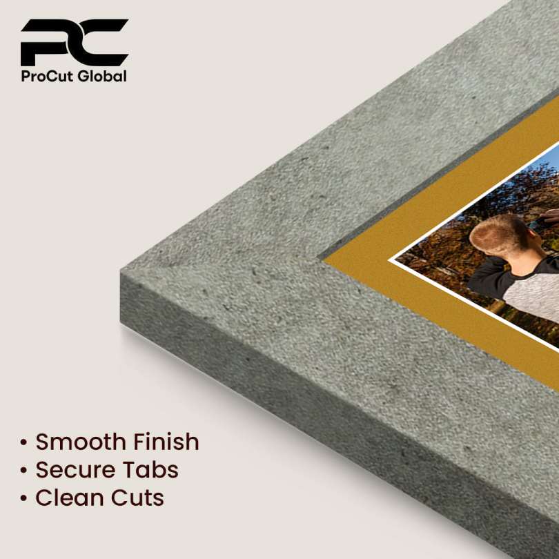 26x8" Grey Marble Modern Multi Aperture Photo Frame - Fits 6x4" (x5) Photos | Collage Frame thumbnail 7